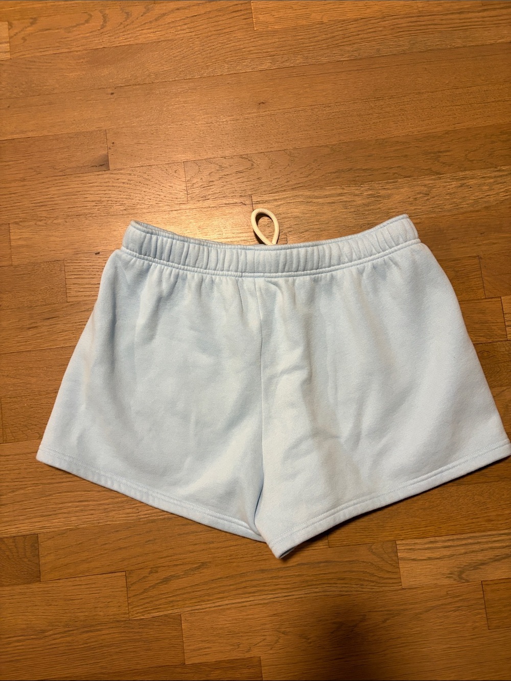 Everyday Light Blue Athletic Shorts with Elastic Waist - Picture 5 of 5